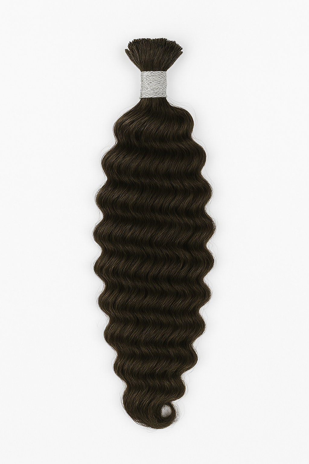 Virgin Natural DEEP WAVE Braiding Human Hair Curls (18-26 Inch)